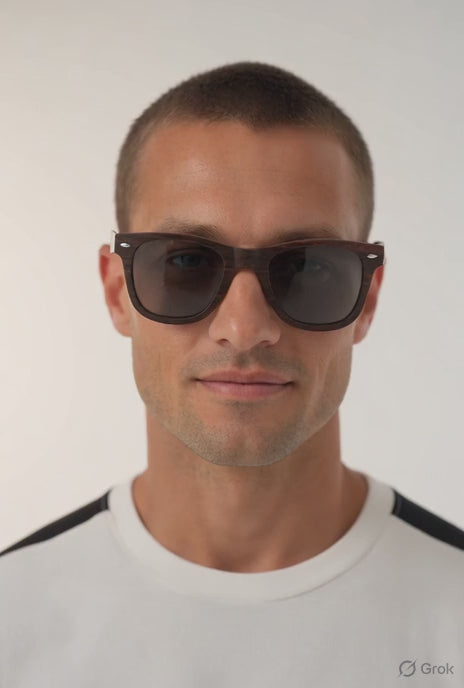 The Gambler - Wood Sunglasses