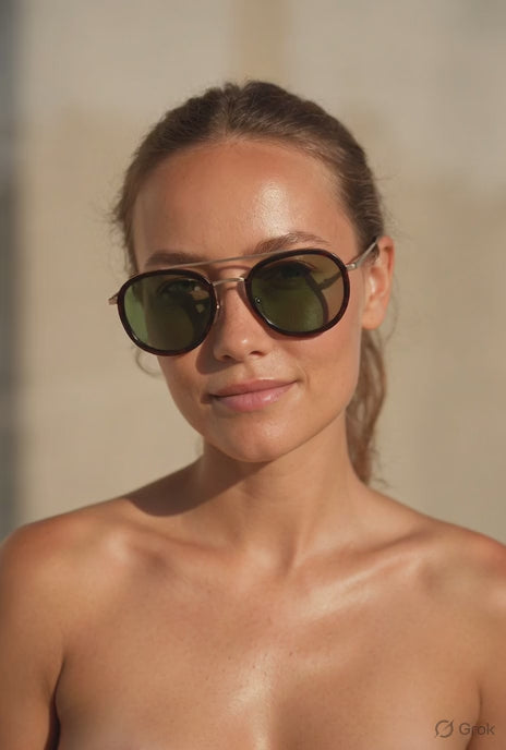 O'Hara - Metal & Wood Sunglasses