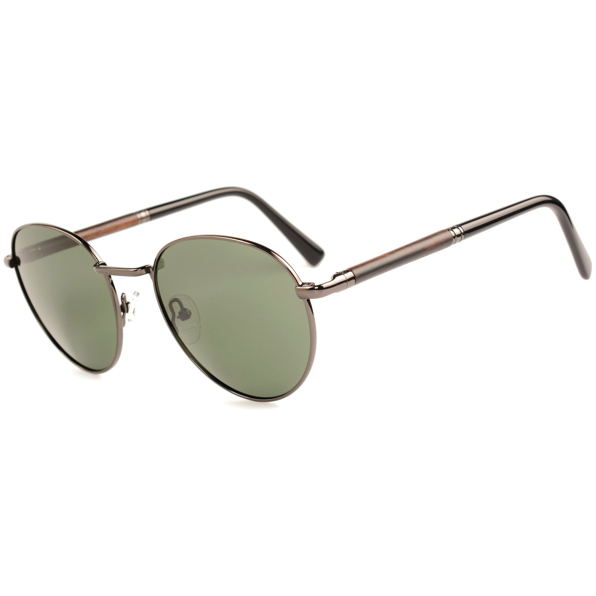 Sloan - Monel & Wood Sunglasses