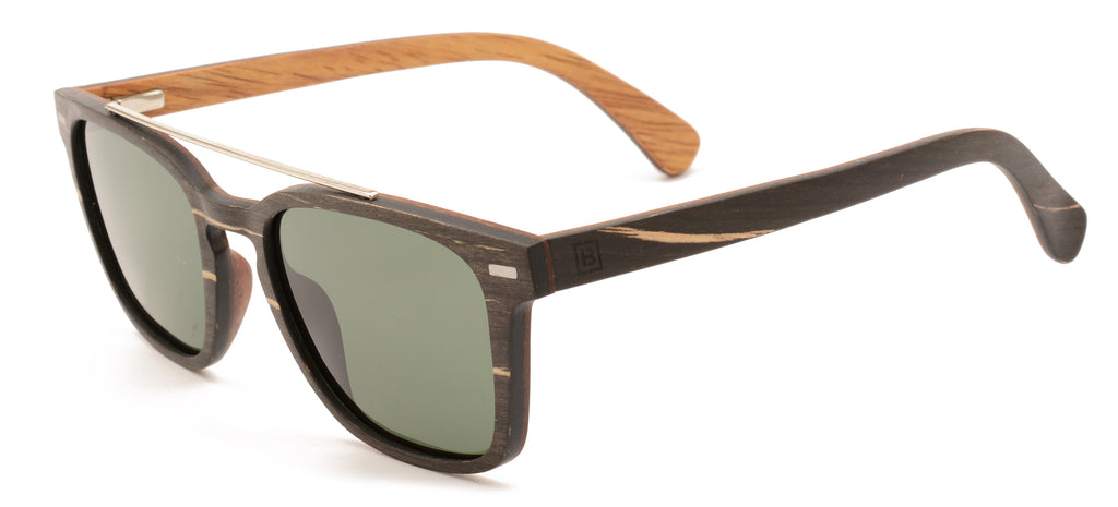 Polarised wood hi bar sunglasses entourage